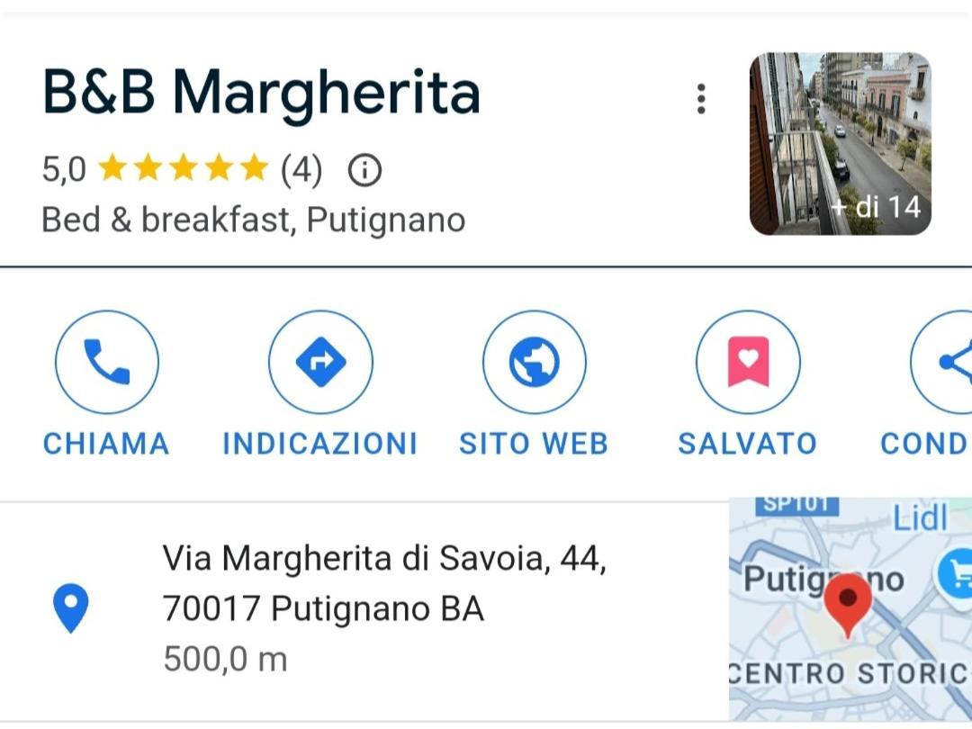 B&B Margherita Путиньяно Экстерьер фото